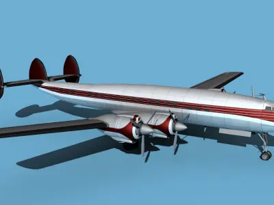Lockheed L1649 Star Liner Corporate 2 3D model