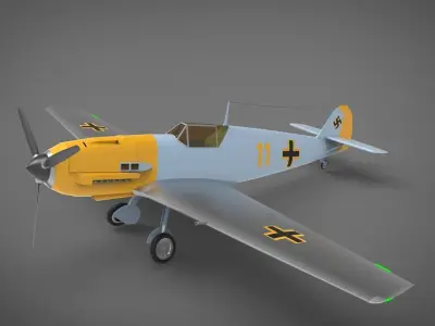 Aircraft BF 109E embodies 3D model