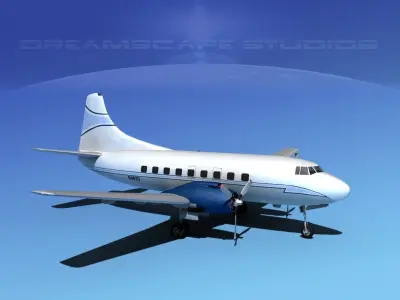 Martin 202 Executive 3 3D model