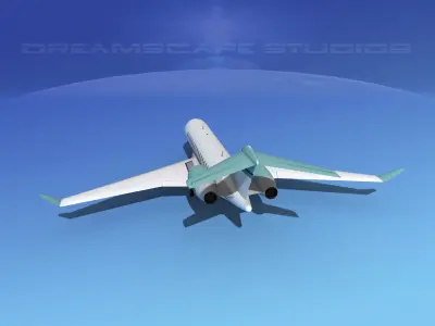 Global Express 8000 V04 3D model