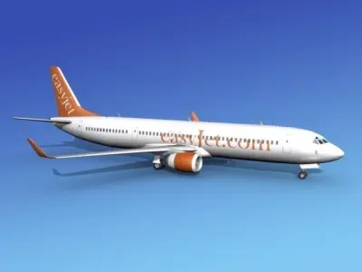 Boeing 737-900ER EasyJet 3D model