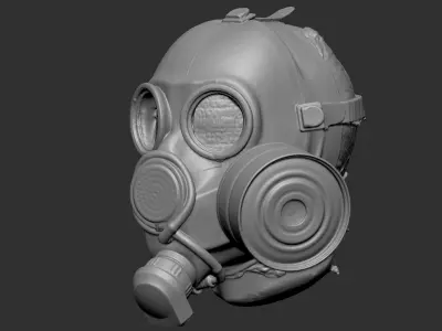 RAW SCAN Soviet GasMask Free 3D model