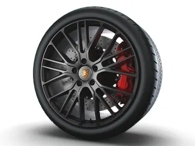 Panamera Porsche Exclusive wheel 3D model