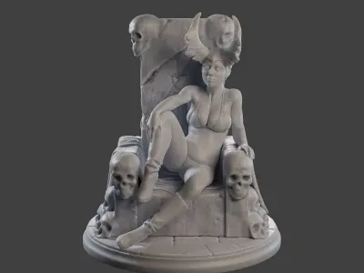 Dark Queen DQ1 001 3D print model