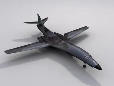 B1B Lancer Bomber Low-poly 3D model