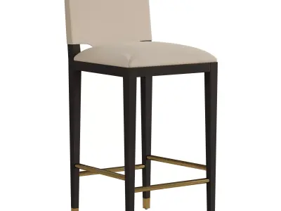Burdock Bar Stool - Ivory Free 3D model
