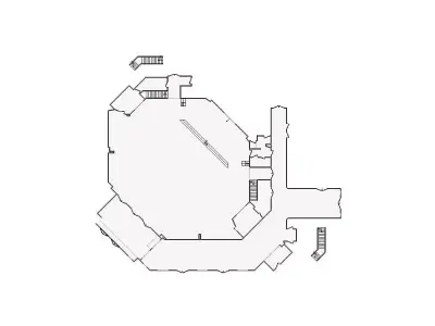 Commercial Interior Sketch - 10501-11000 SF - Xactimate 3D model