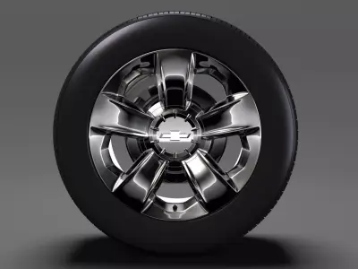 Chevrolet Silverado LTZ Z71 wheel 2017 3D model