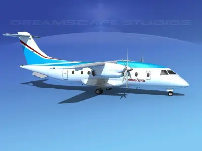 Dornier Do-328-130 Caribbean Air 3D model