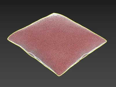 Solid Square Pillow Free 3D model