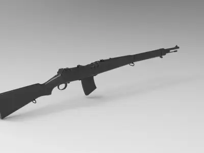 Gewehr 43 semi-automatic rifle 3D model