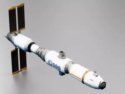 ESA ATV Automated Transfer Vehicle 3D print model