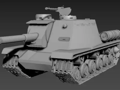 ISU-152 tank 3D model