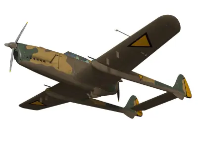 fokker D XXIII 3D model
