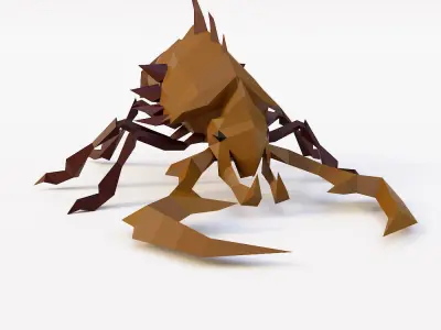 Beetle 3d model scorpion Low-poly 3D model