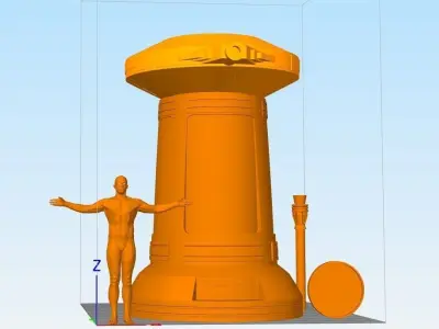 Hoth Turret 3D print model