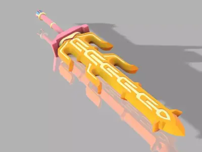 Great Flameblade 3D printable  from the legend of zelda BOTW 3D print model