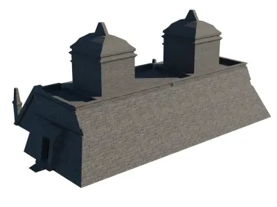 Mayan Temple Low-poly 3D model