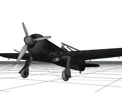 IAR-80 WW2 Romanian Aircraft - Western Front colors 3D model