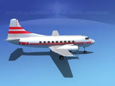Martin 404 TWA 1 3D model