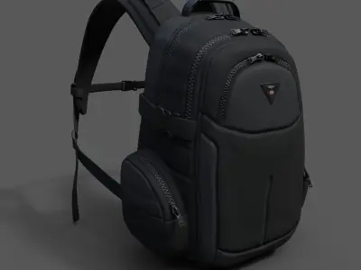 Backpack Camping Generic military human bag storqge baggage  Low-poly 3D model