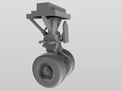 A300B2B4 Landing Gear Set 3D print model