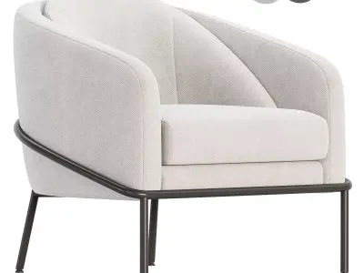 Angelo Lounge Chair 3D model