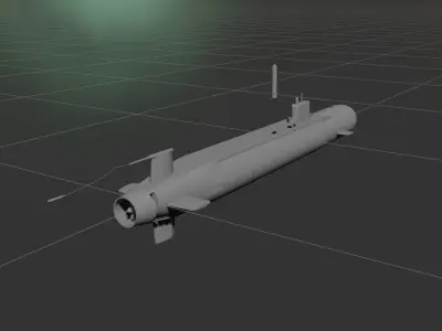 Submarine Cutaway Design 2023 3D model