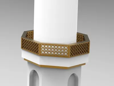 minaret islamic 3D model