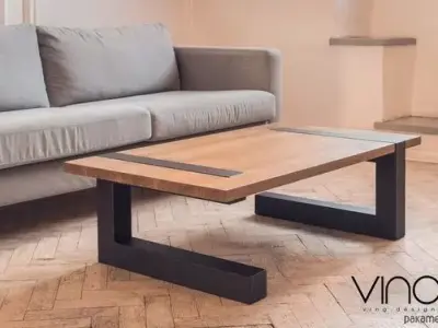 BEAUTIFUL TABLE MANUFACTURED IN WOOD AND METAL Free 3D model