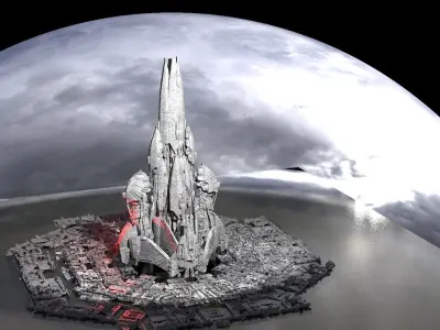 Babylon Bailiff Towers 3D model