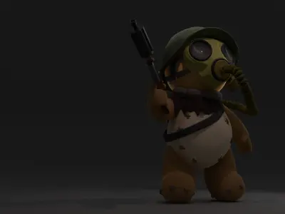 Teddy bear stalker Free 3D model