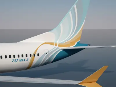 Flydubai Boeing 737 max 8 3D model