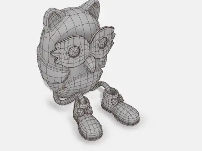 Owl Toy I PBR I Subdiv - Ready 3D model