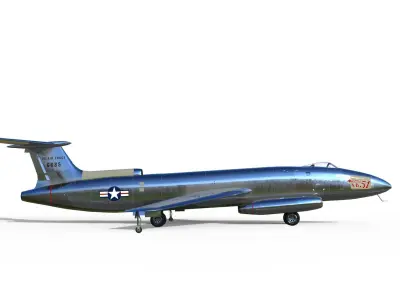 Martin XB-51 bomber 3D model