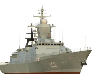 20380 Steregushchiy class corvette  3D model