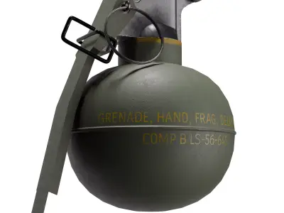 M67 Hand grenade Low-poly 3D model purchase