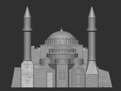 Ayasofya -hagia sophia- Cami 3D Modeli 3D print model