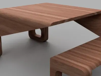 Modern Urban Outdoor Bench - Perfect for Modern Outdoor Spaces 3D print model