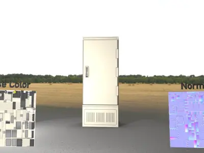Electrical Distribution Cabinet 83 Low-poly 3D model