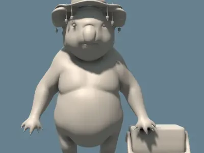 Koala Bill Character 3D model
