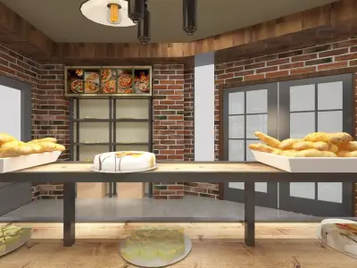 Bakery Shop Design 3D model