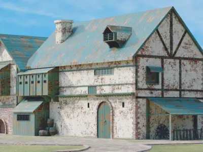 Old house Free low-poly 3D model