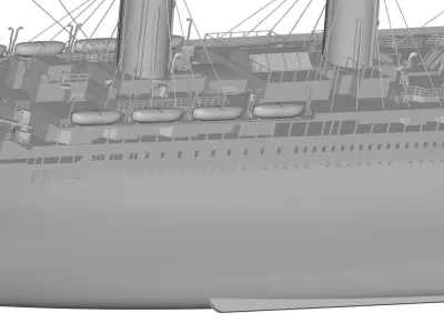 titanic ship 3D model