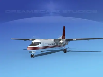 Fokker F-60 Solaris Charters 3D model