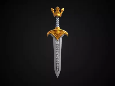 Stylized Rohan Sword - Eorls Blade - Game Ready 3D model