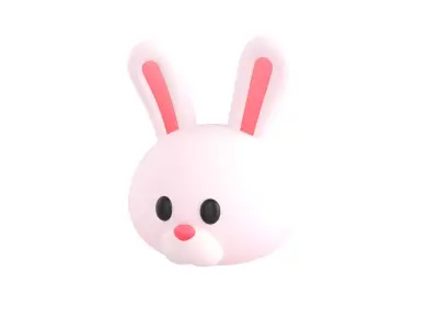 Prop149 Rabbit Head 3D model
