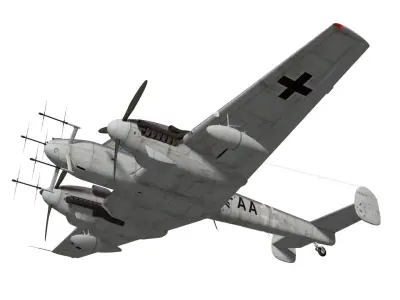 Messerschmitt Bf110 G4 3D model