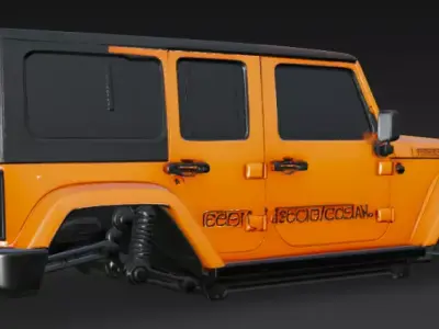 jeep upper body 3D model