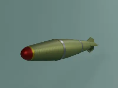 General purpose Aircraft bomb Free low-poly 3D model